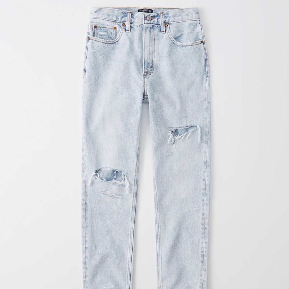 Worn Once Abercrombie Ripped High-Rise Jeans 30L*